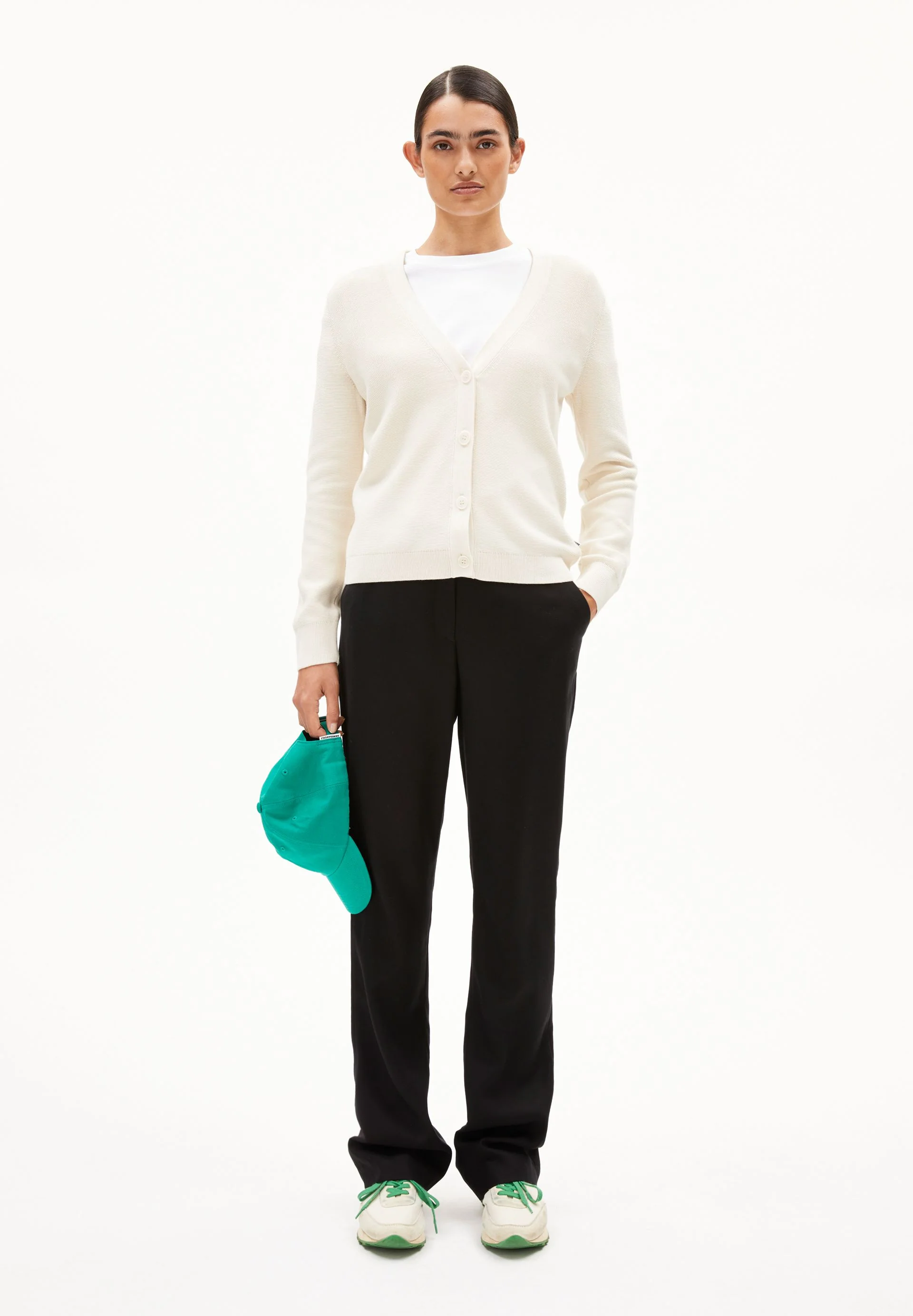 MENAAL LINKS LINKS CARDIGAN | oatmilk - Image 5