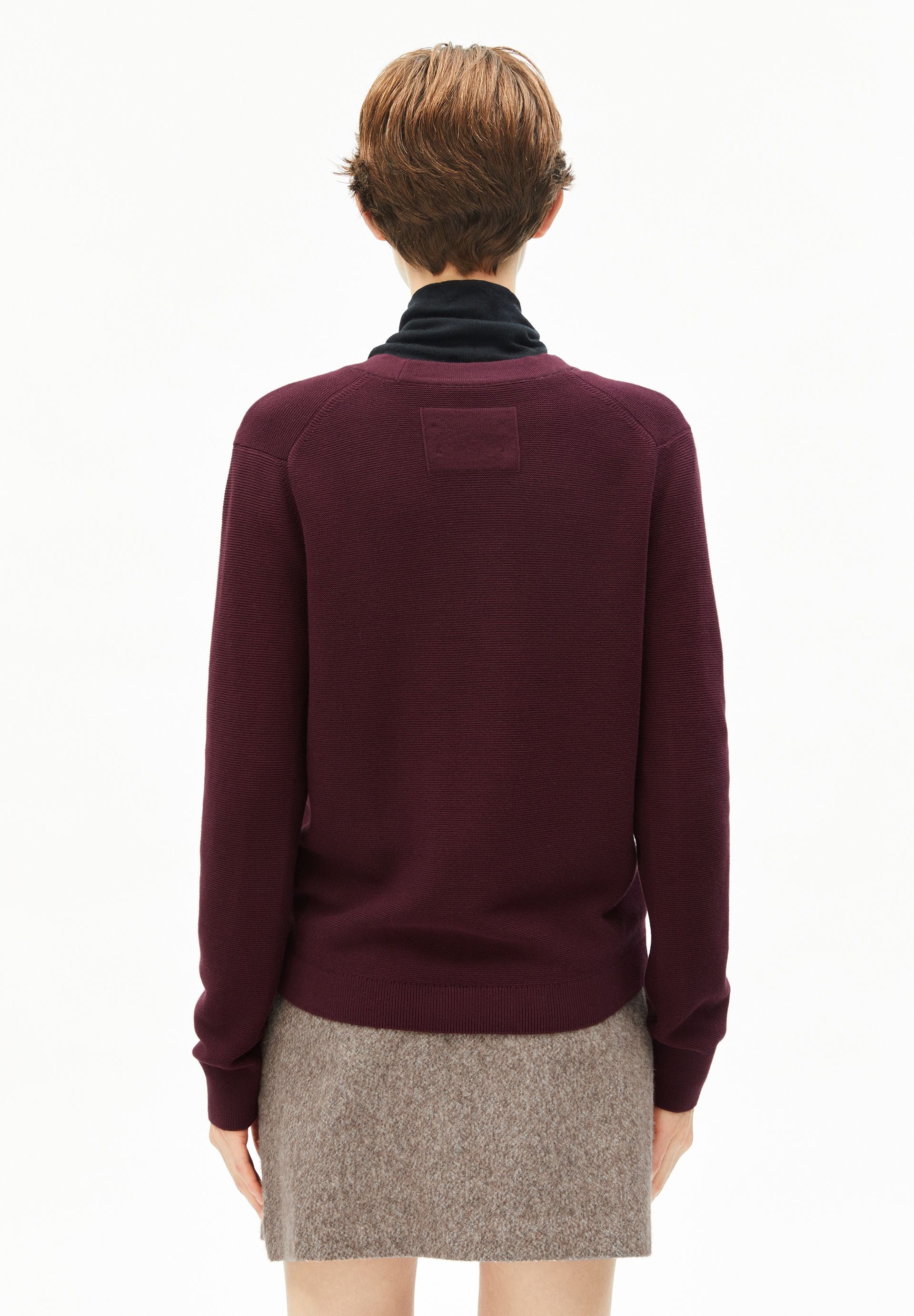 MENAAL LINKS LINKS CARDIGAN | dark cranberry - Image 2