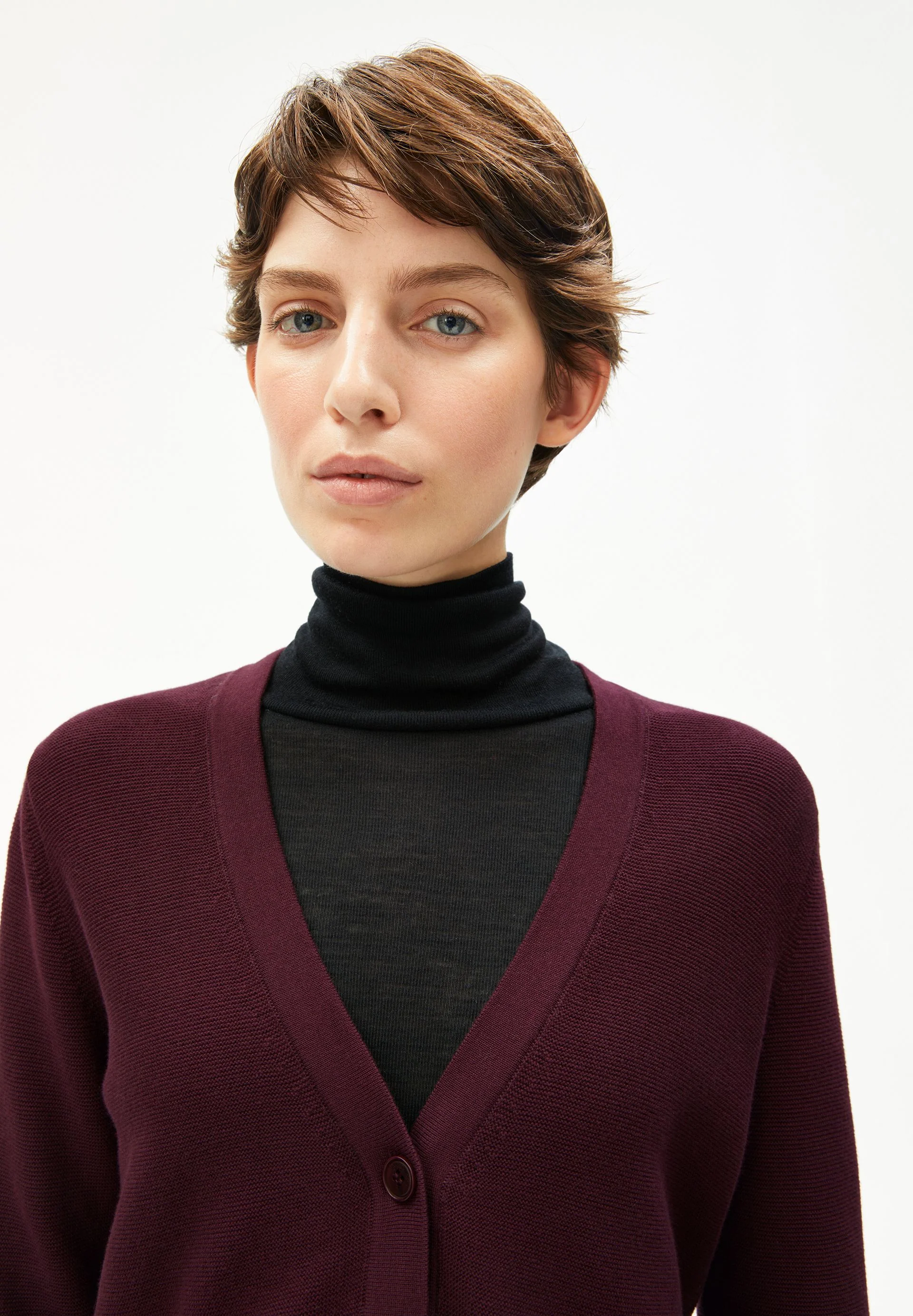MENAAL LINKS LINKS CARDIGAN | dark cranberry - Image 3