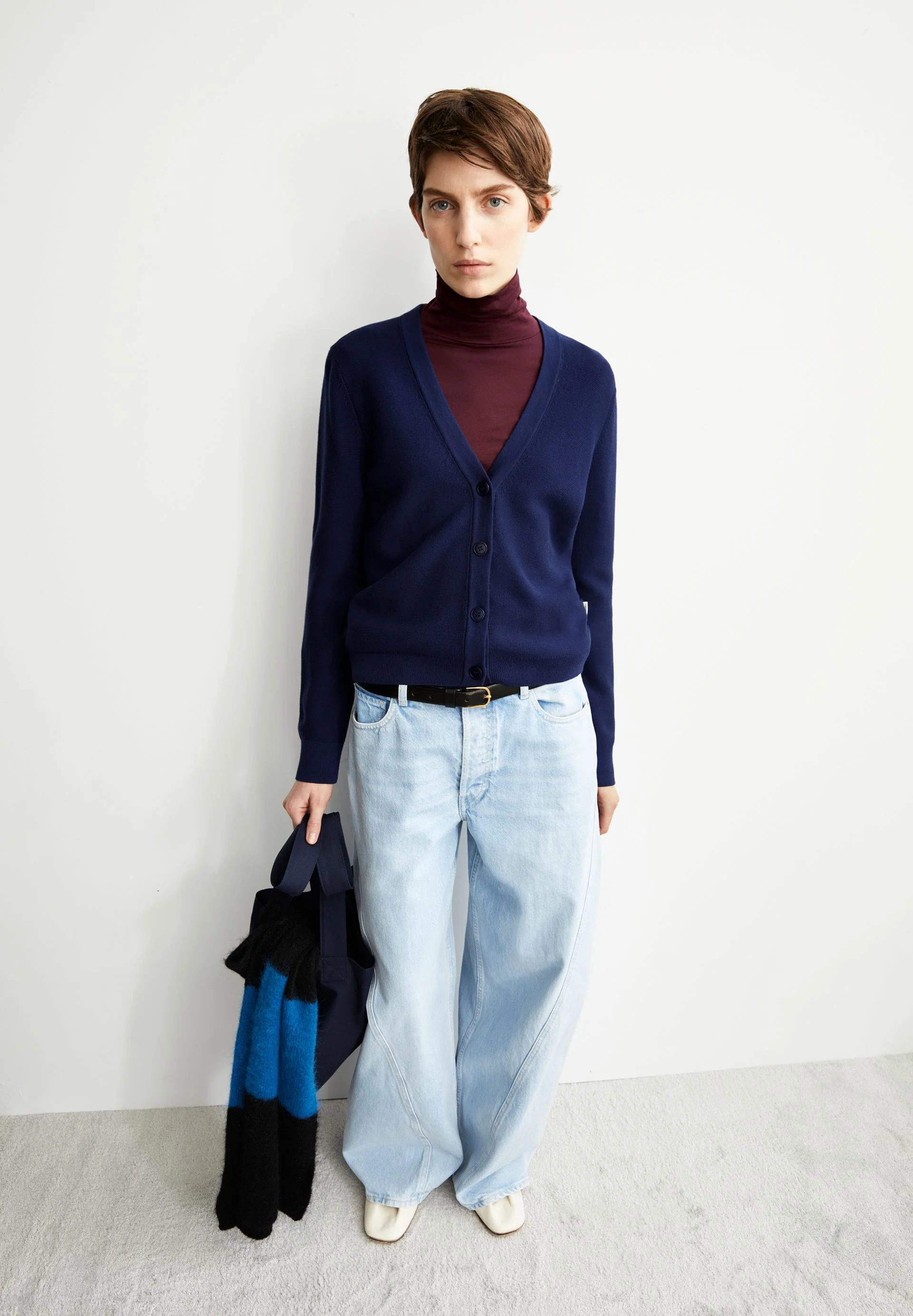 MENAAL LINKS LINKS CARDIGAN | tinted navy - Image 4