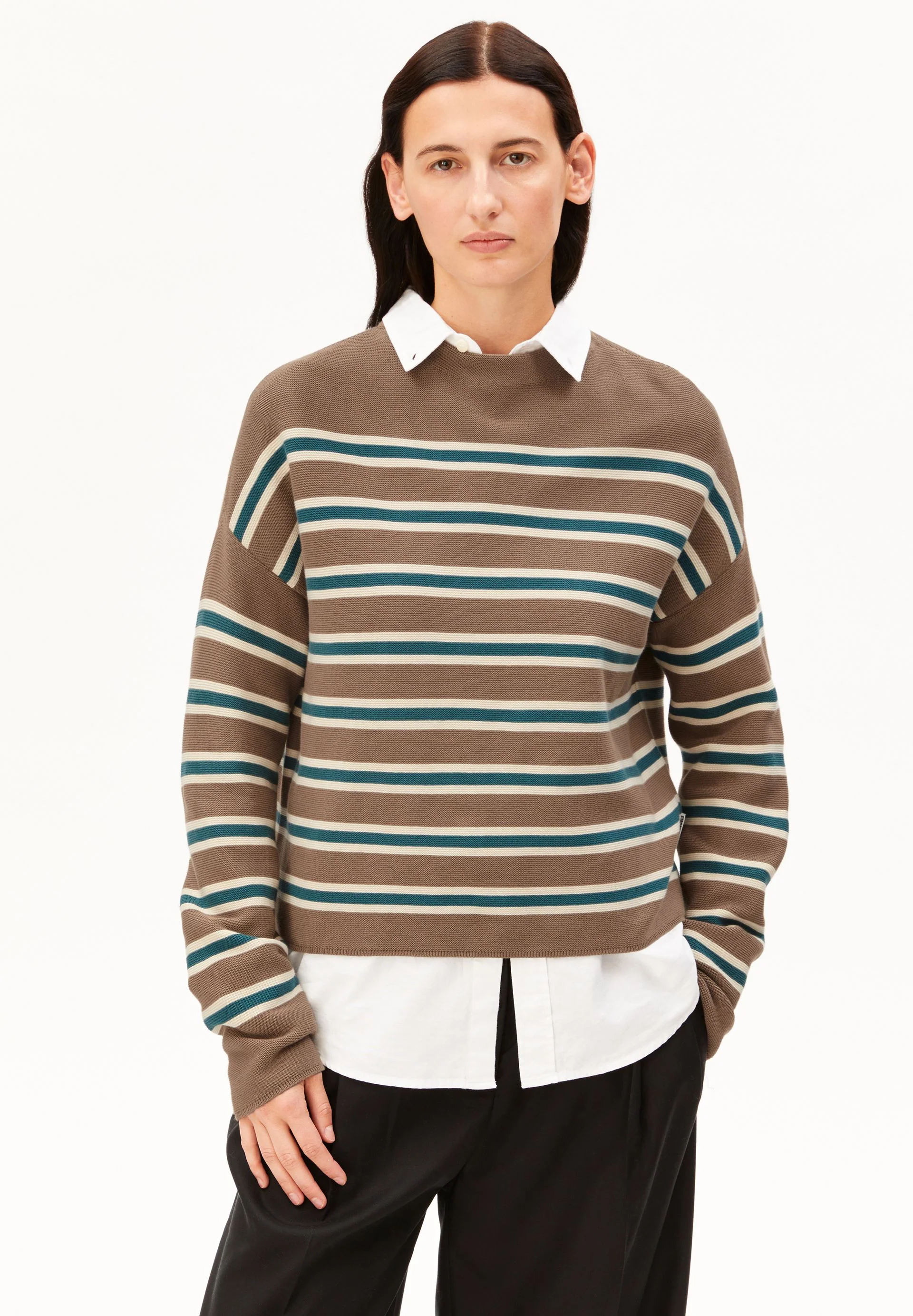 MERINAA GESTREIFTER STRICKPULLOVER - Image 4