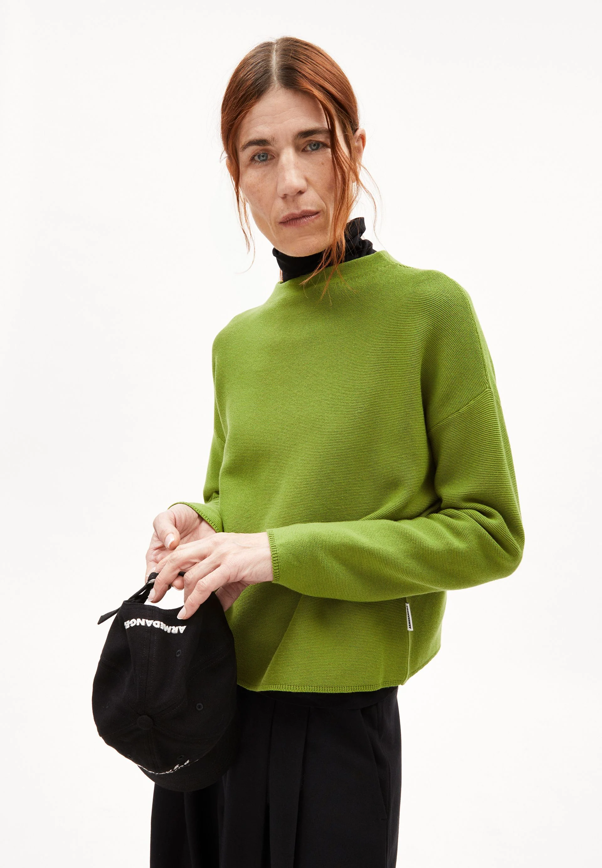 MERINAA STRICKPULLOVER | dark moss