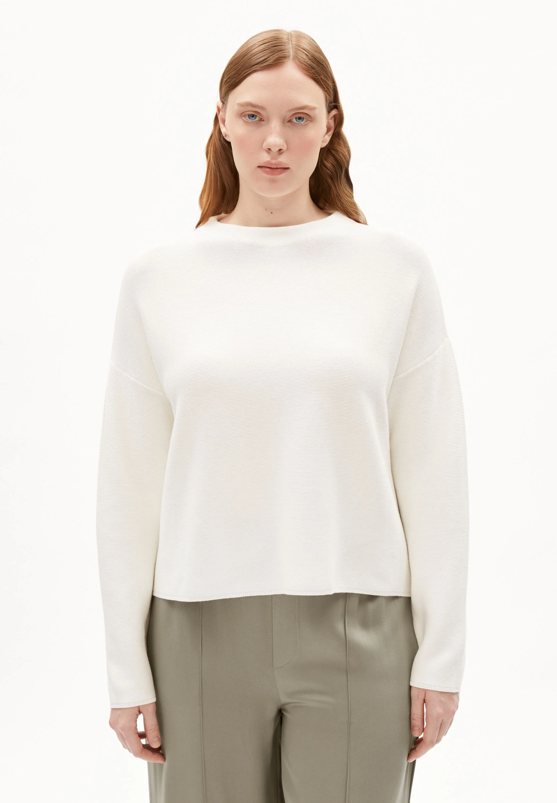 MERINAA STRICKPULLOVER | light oatmilk