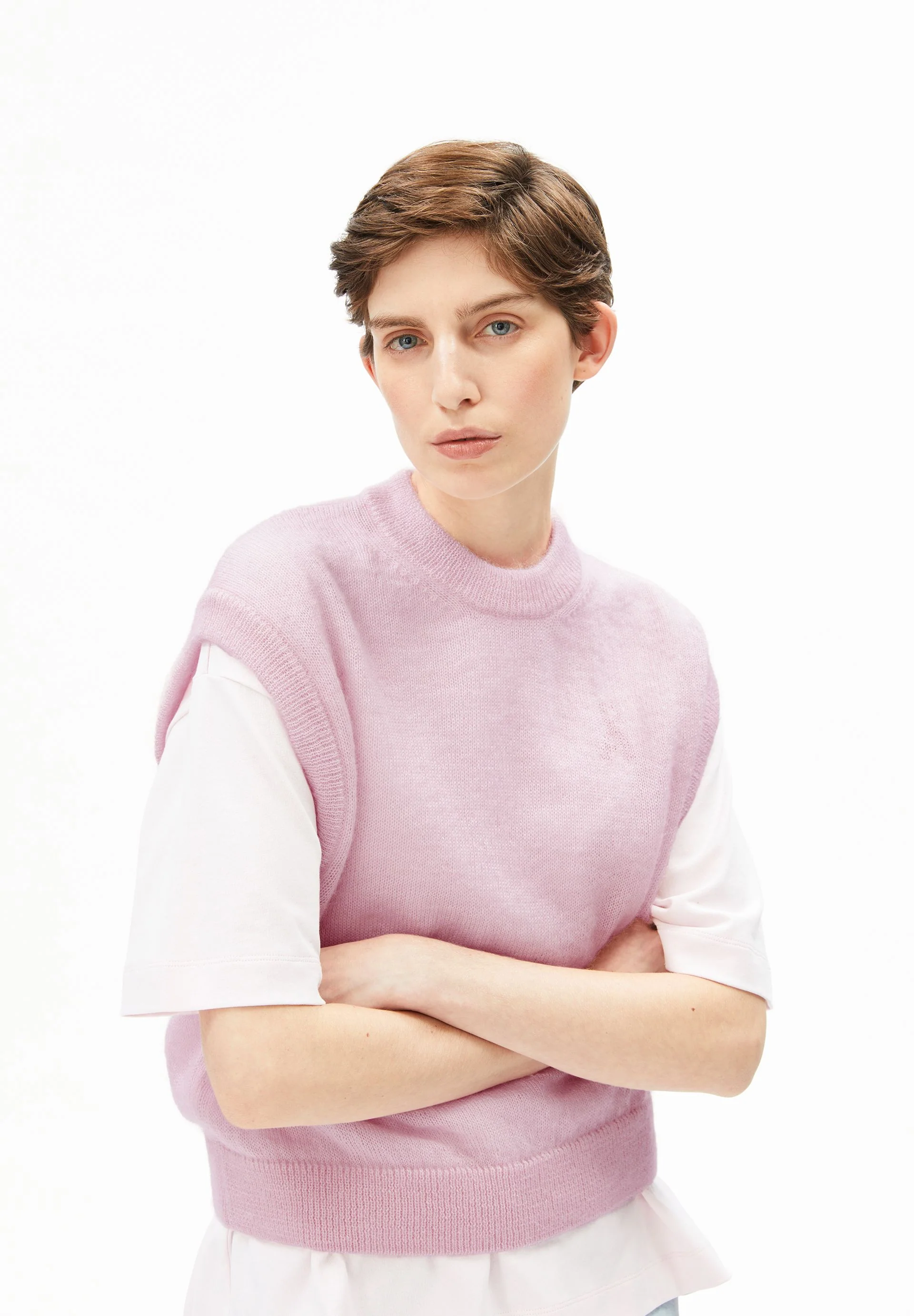 MOHAIR-MIX STRICKPULLUNDER | pink mist - Image 3