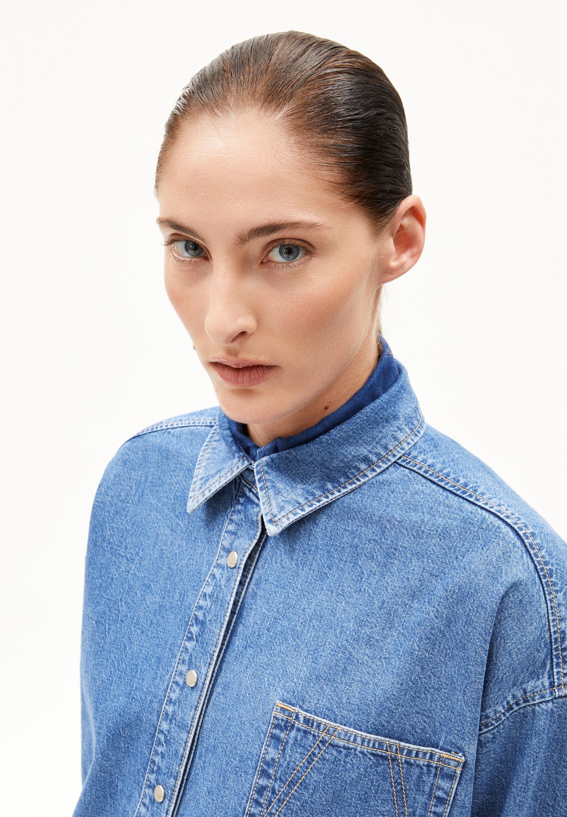 NALAANI JEANSBLUSE | sea foam - Image 3