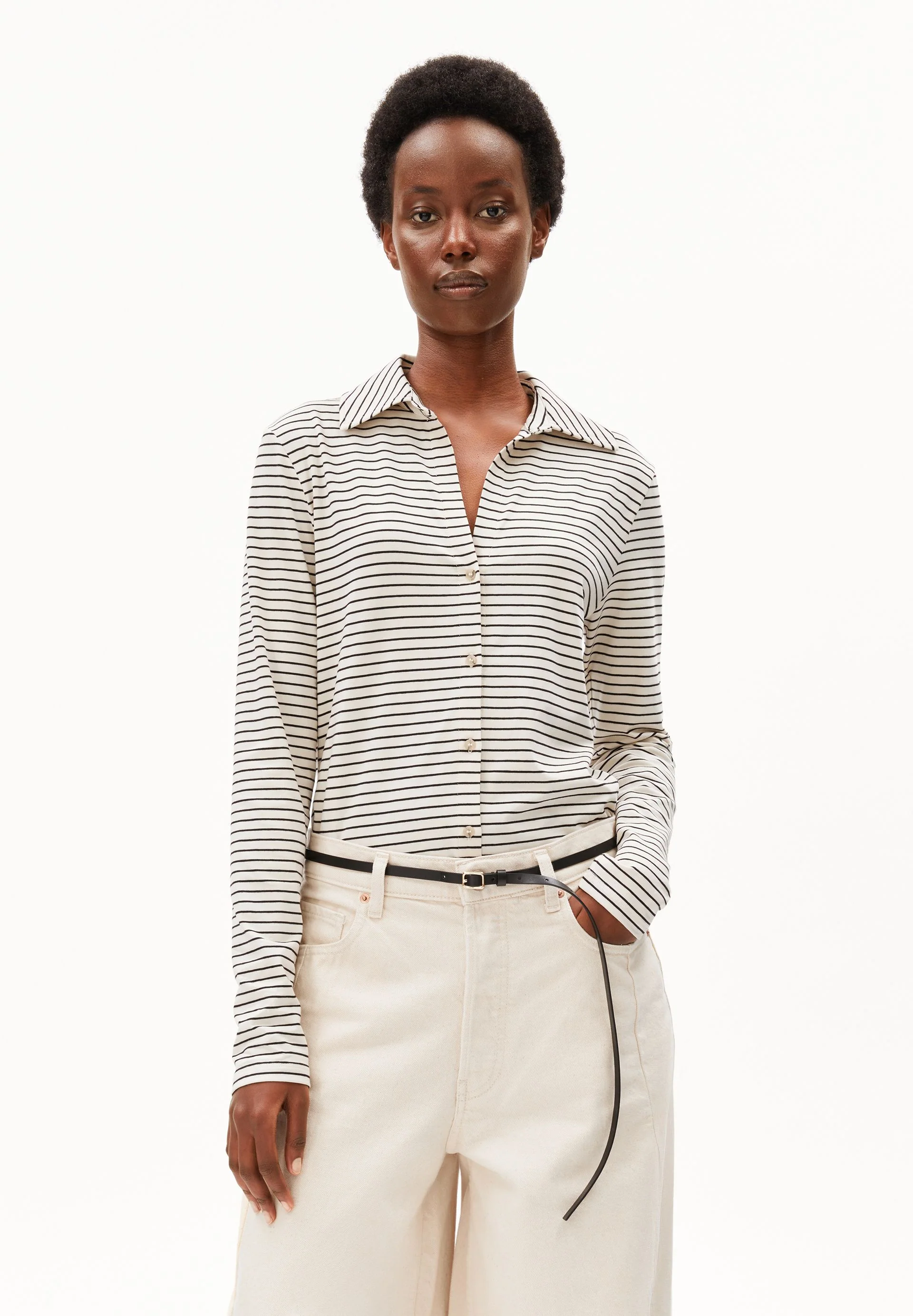 NALAANNIA GESTREIFTE BLUSE