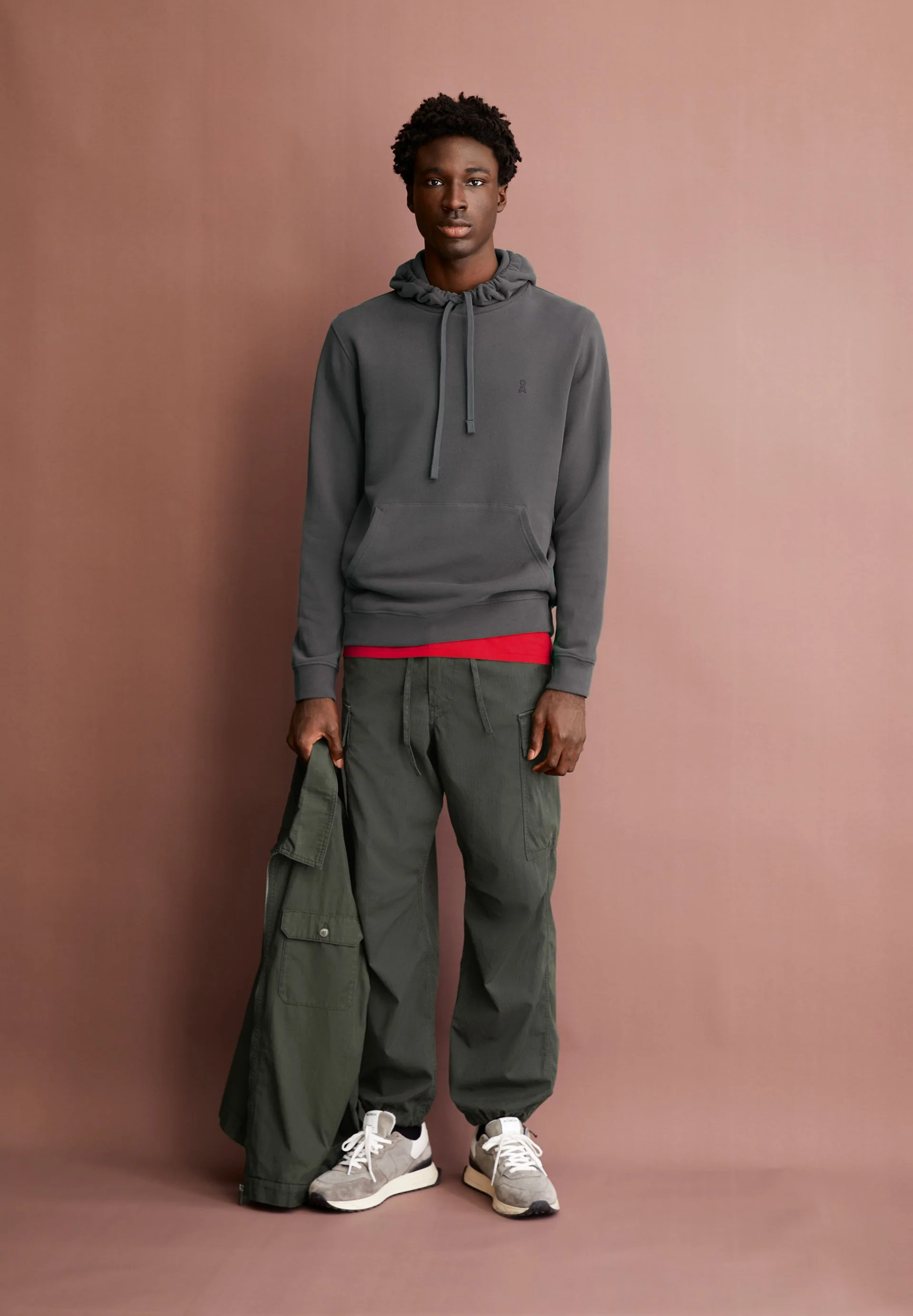PAARLO FLEECE HOODIE | space steel - Image 4