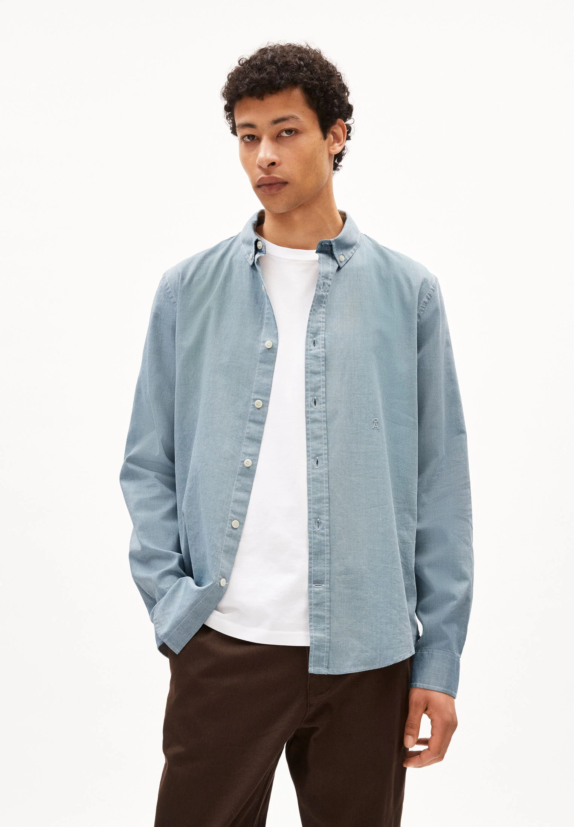 QUAASA LANGARMHEMD | deep teal