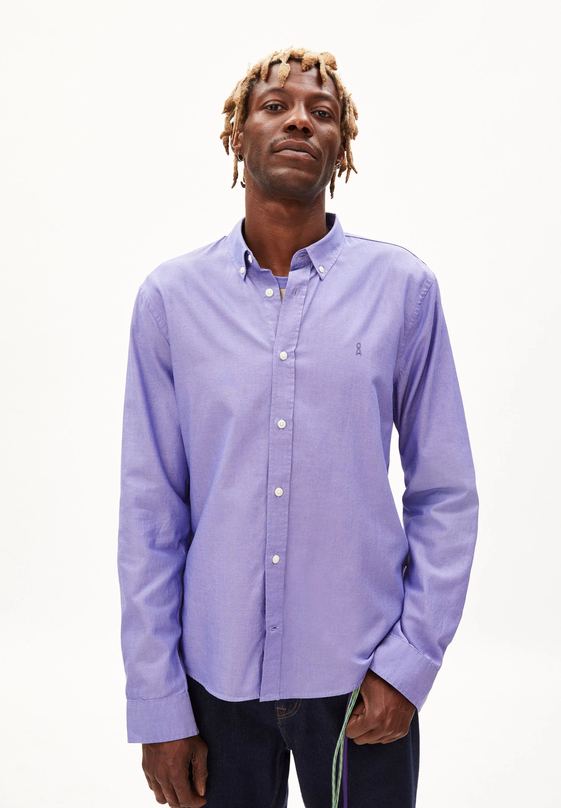 QUAASA LANGARMHEMD | vibrant violet
