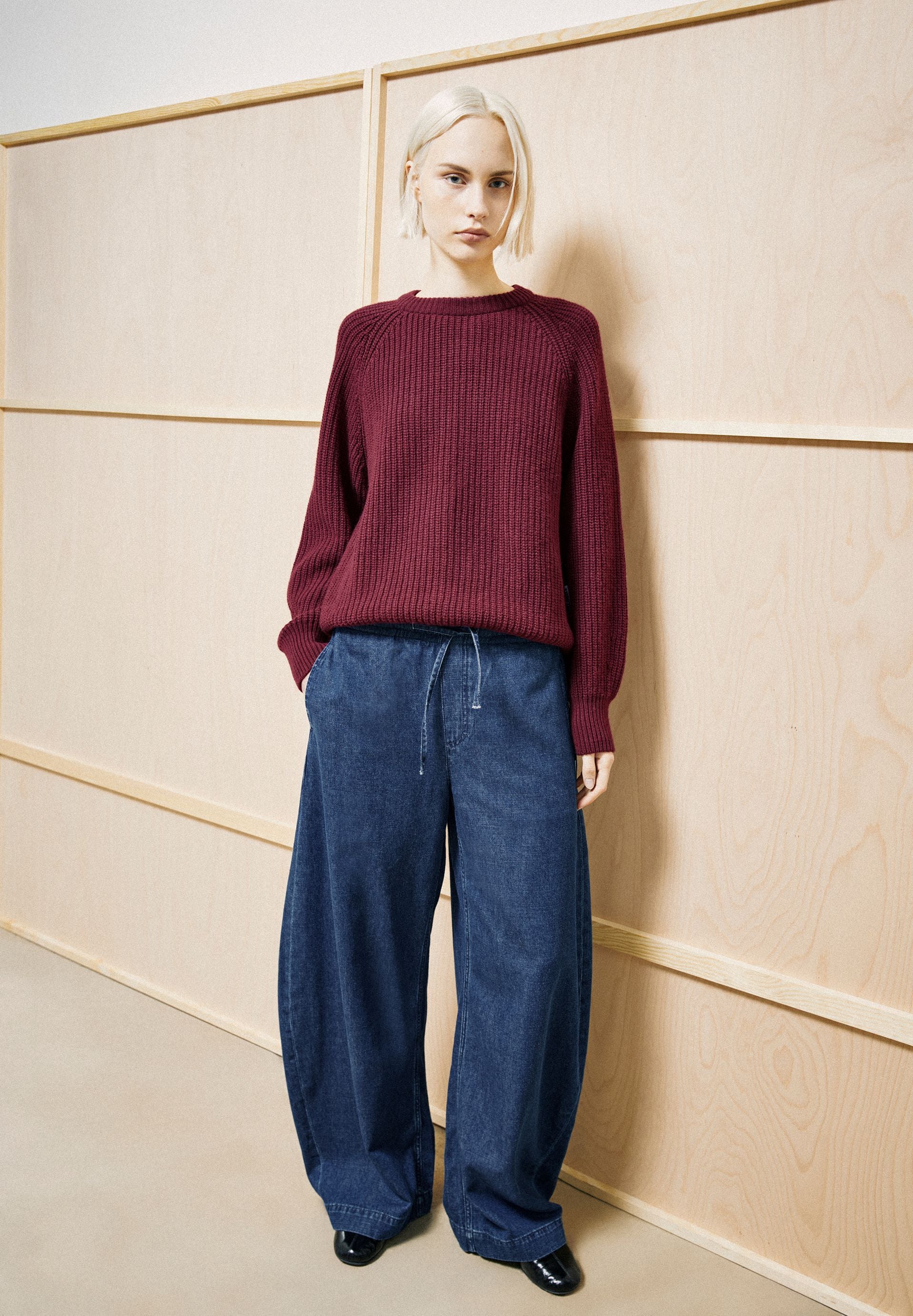 RIPPSTRICKPULLOVER | velvet red - Image 4