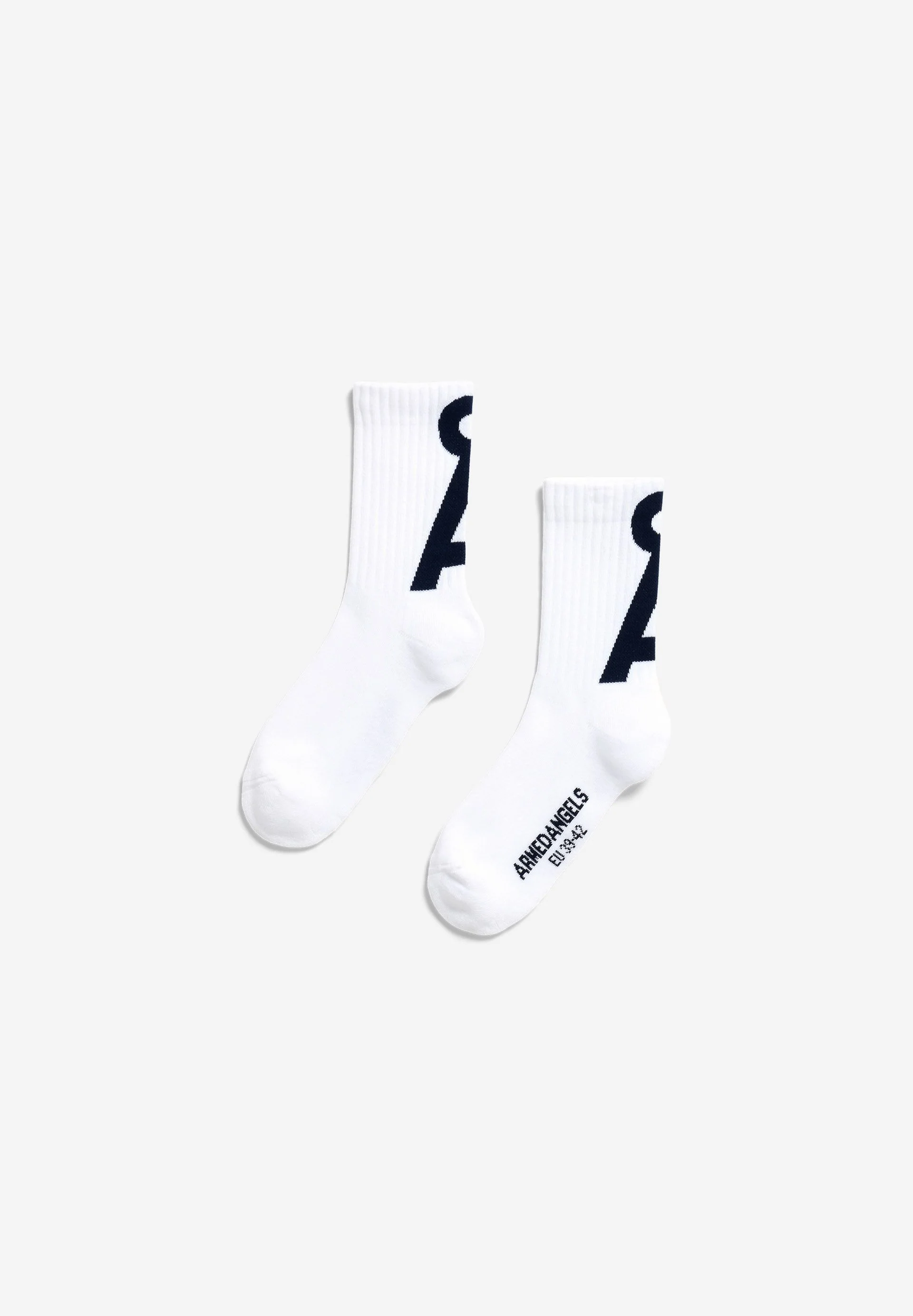 SAAMUS SHORT SOCKEN | white-tinted navy
