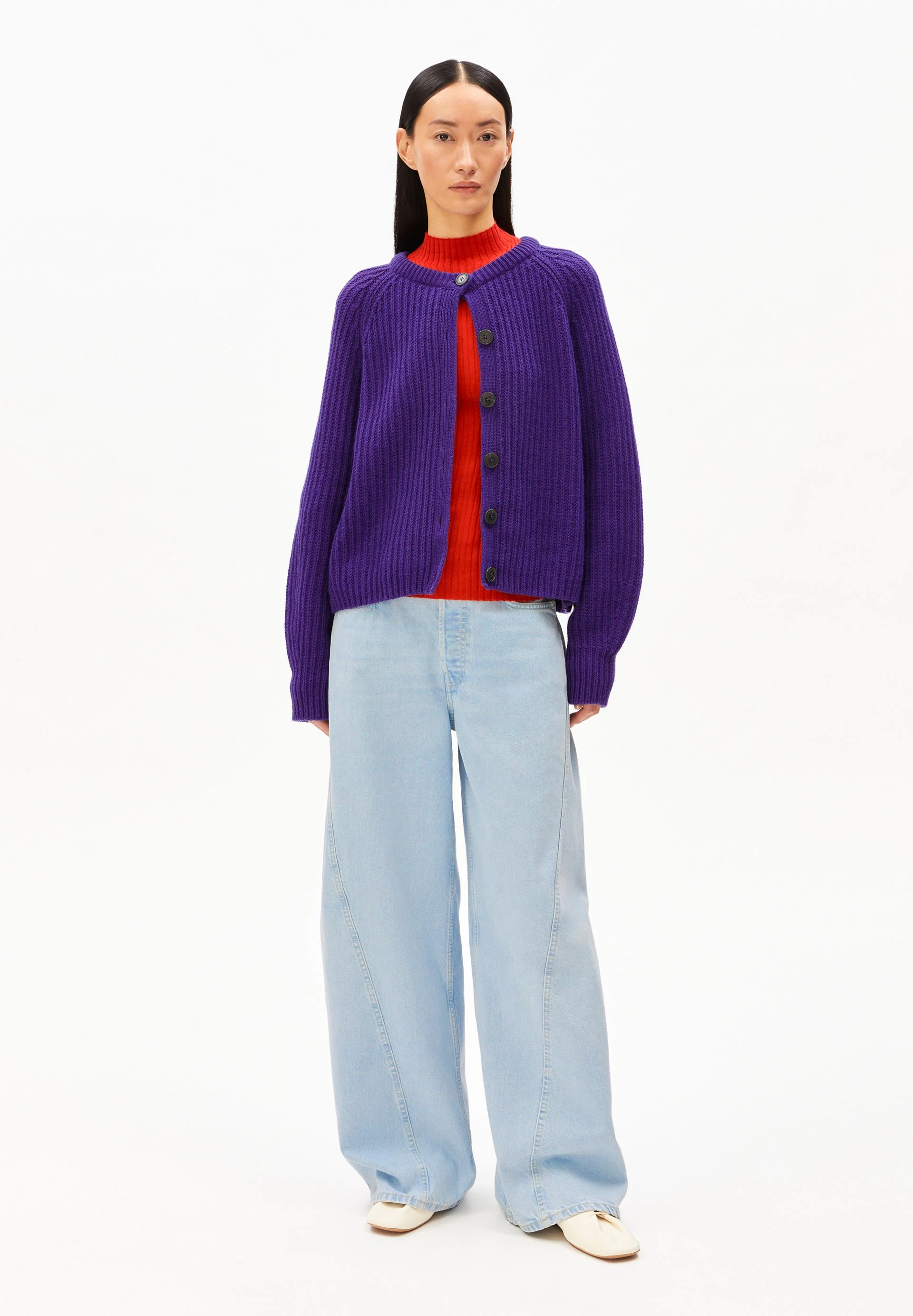 RIPPSTRICK-CARDIGAN | indigo lilac - Image 5