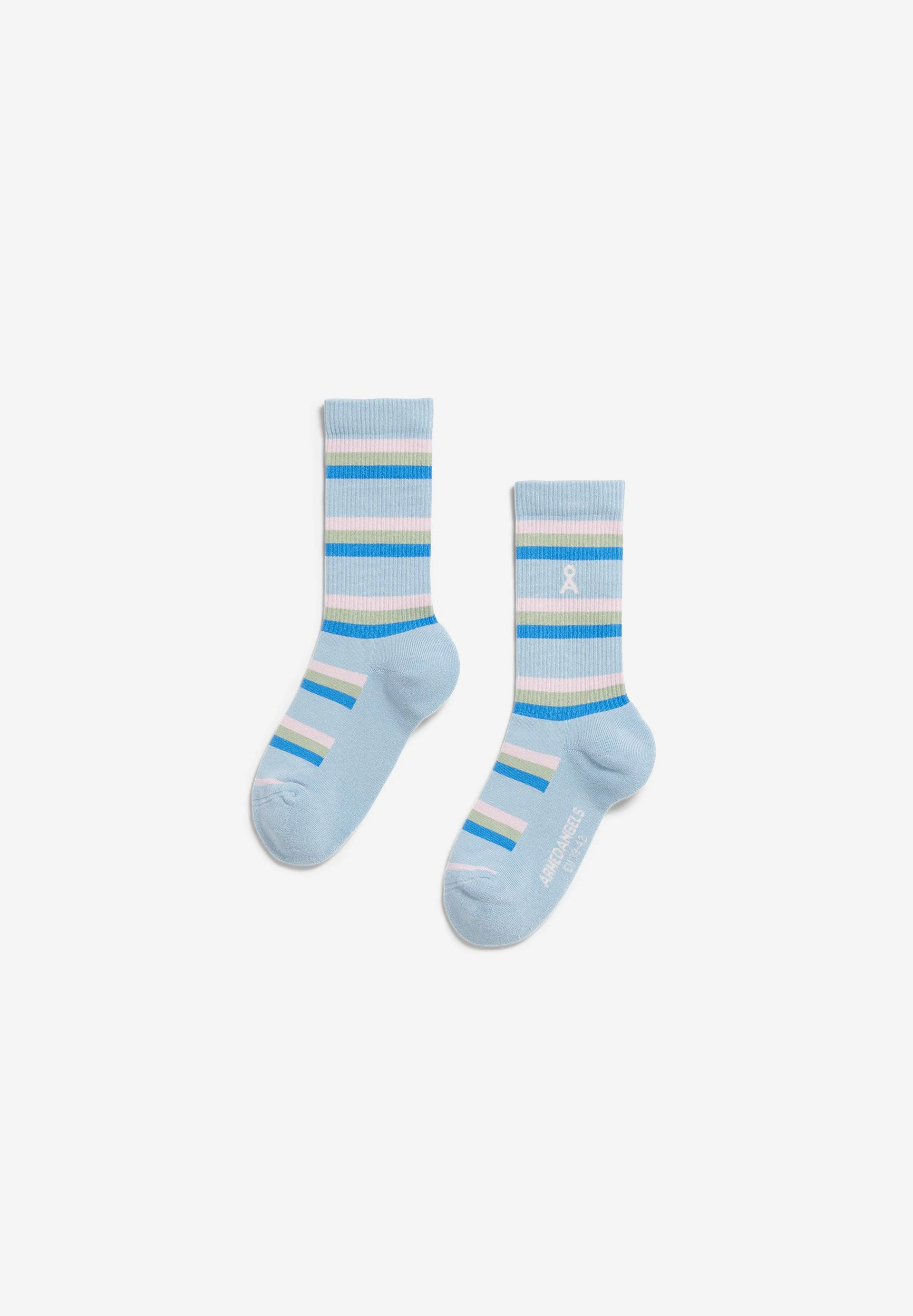GESTREIFTE SOCKEN | blue glow - Image 2