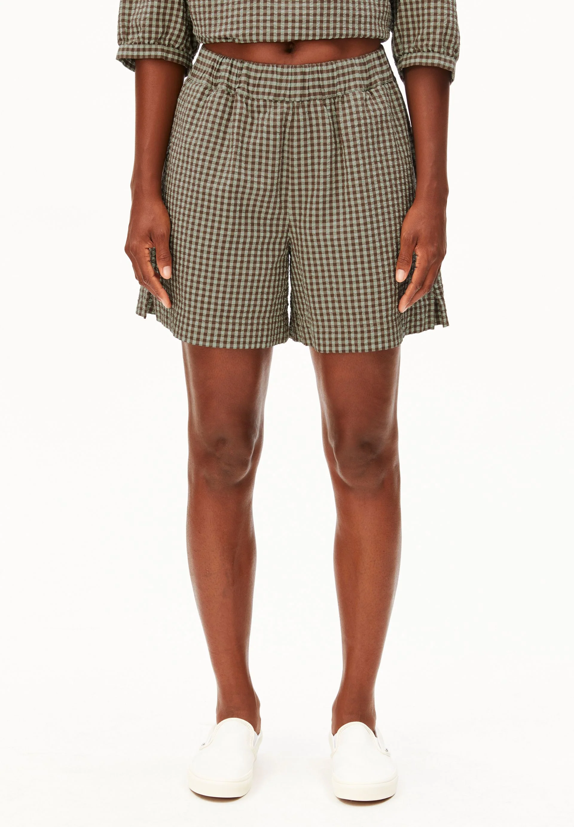 VICHY SEERSUCKER SHORTS