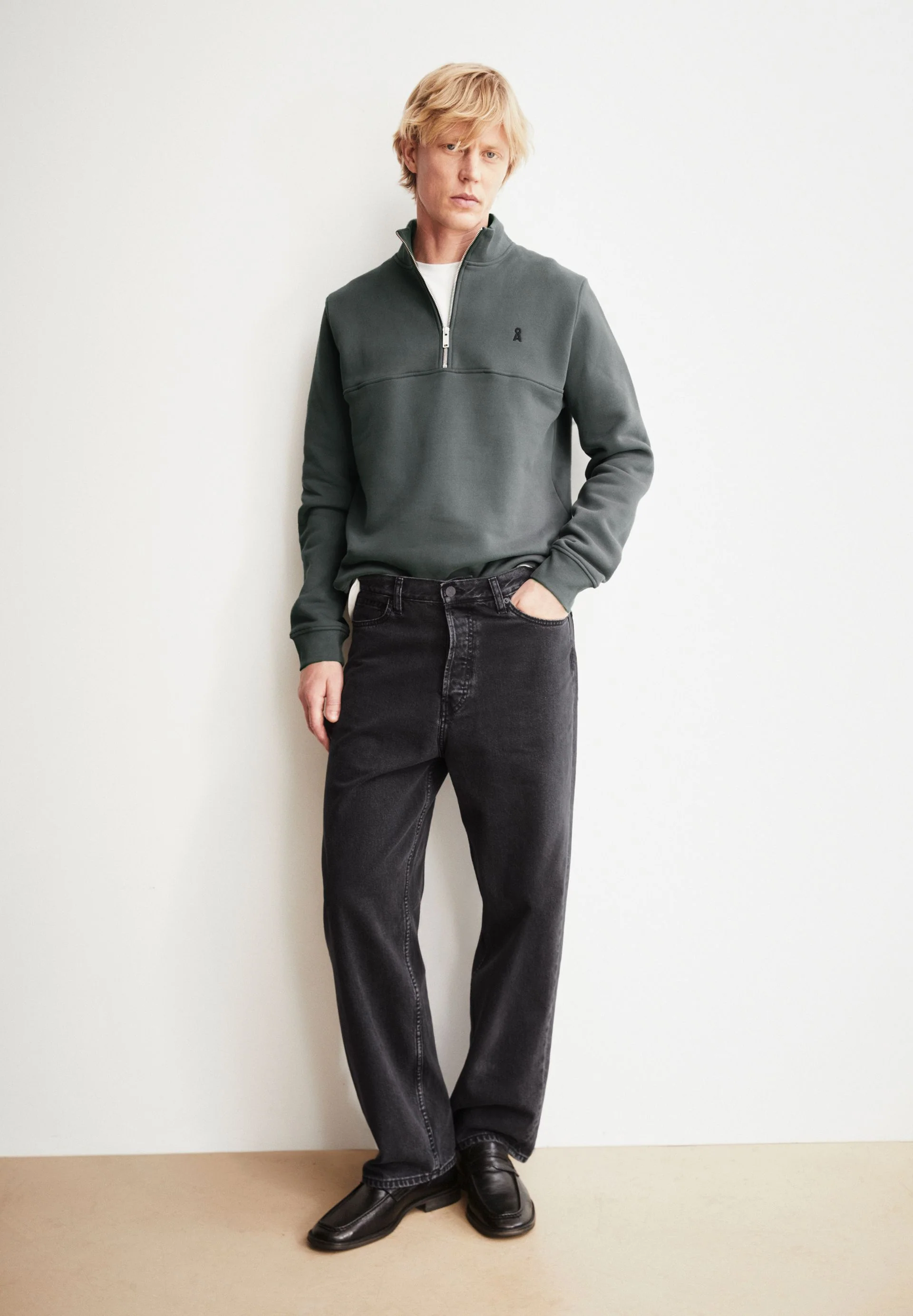 WAARLO FLEECE TROYER | space steel - Image 4