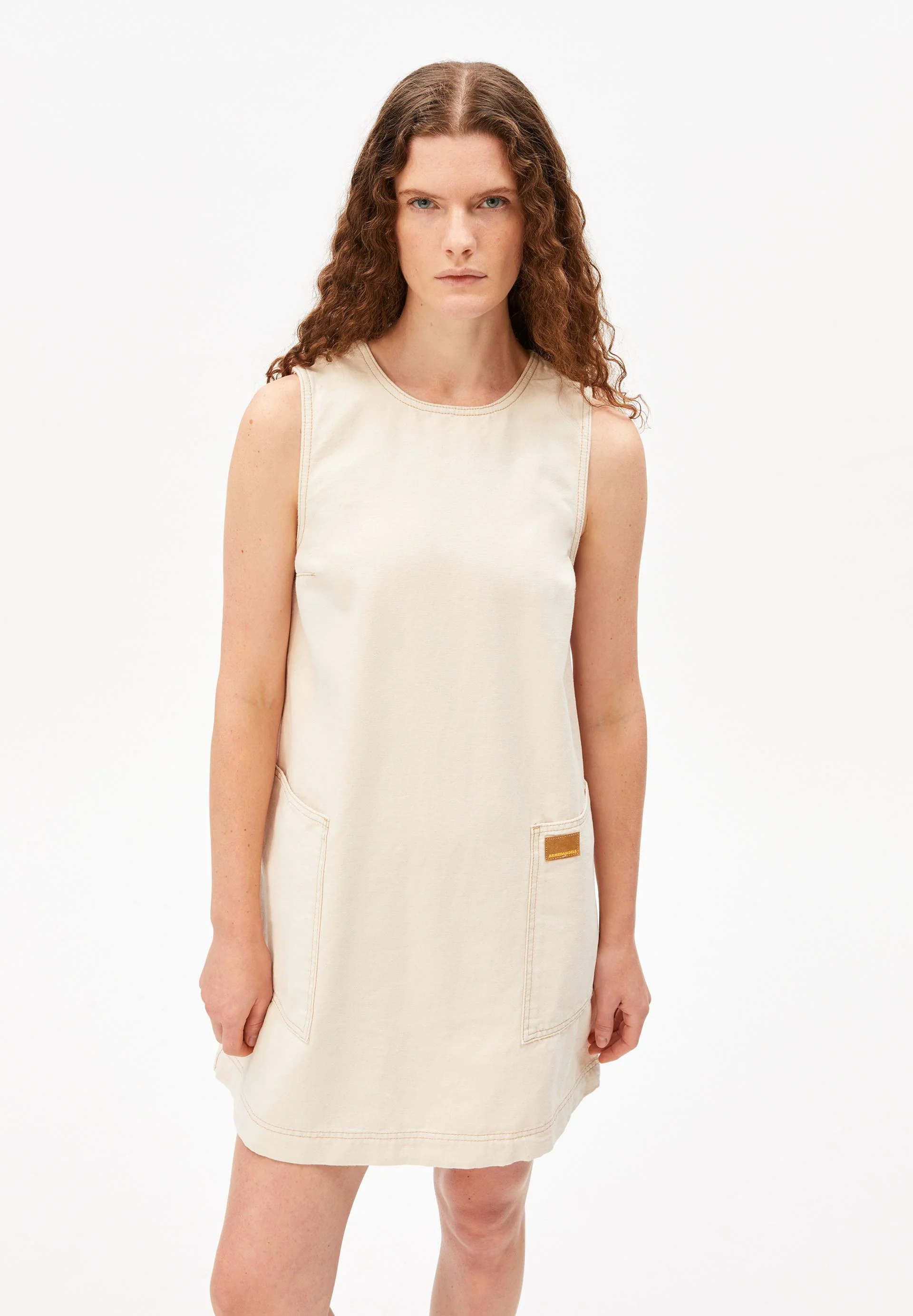 WORKWEAR CANVAS MINI-KLEID | undyed