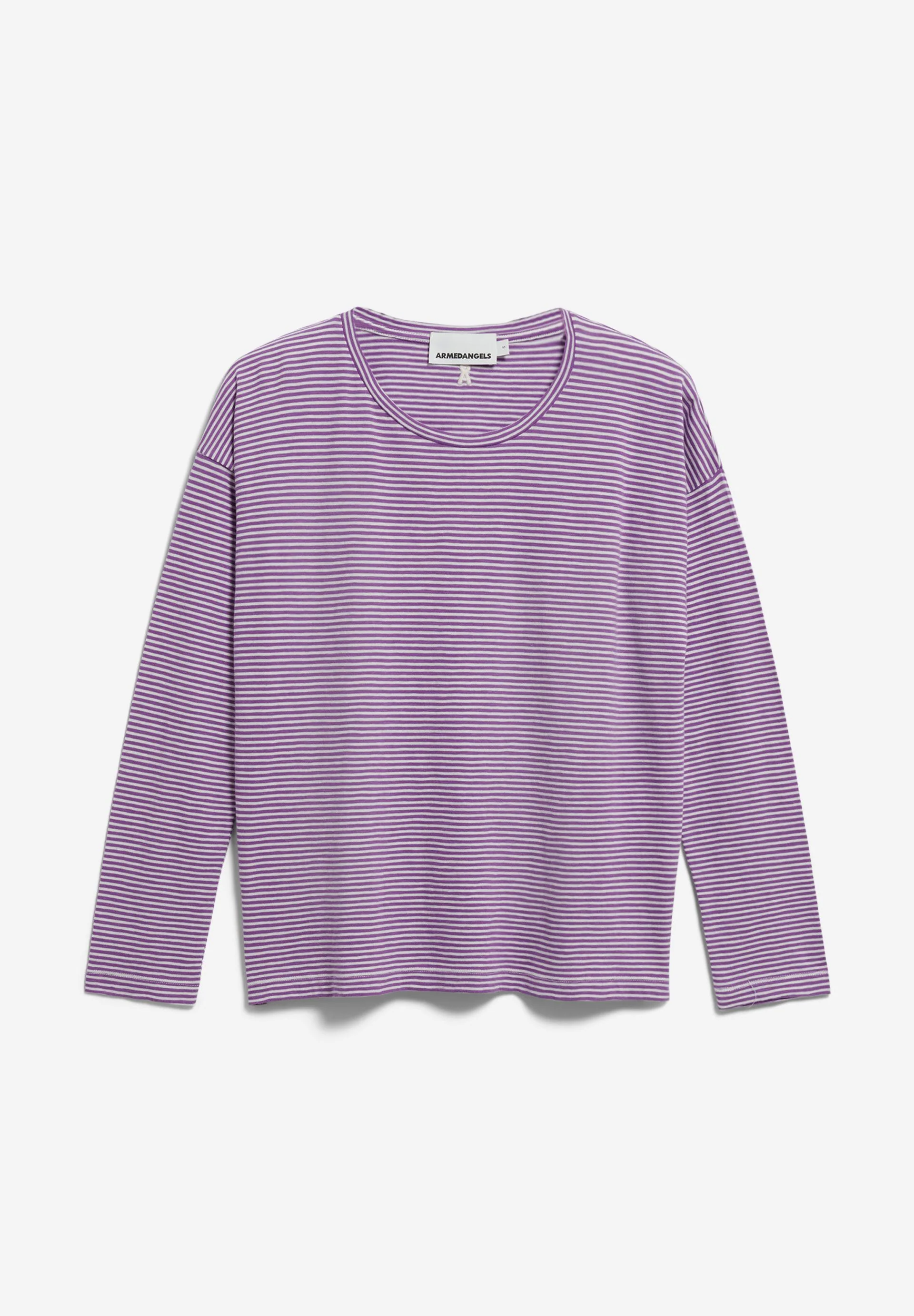 XIANAA GESTREIFTES LANGARMSHIRT | oatmilk-orchid